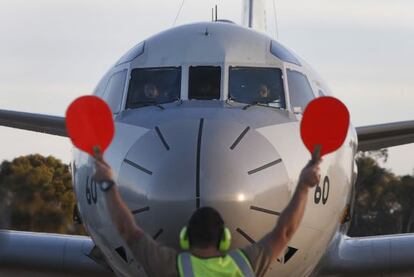 Avião enviado pelo Japão à base da Força Aérea Australiana.