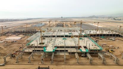 Construcción de la nueva terminal del aeropuerto de Lima (Perú), donde participa Sacyr.