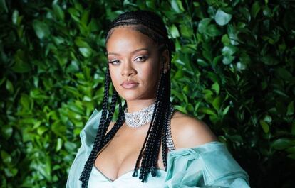 La cantante Rihanna, en los premios de la moda británica, en Londres a finales de 2021.