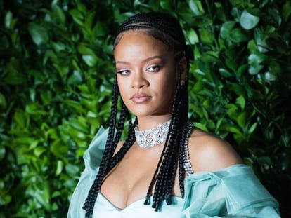 La cantante Rihanna, en los premios de la moda británica, en Londres a finales de 2021.