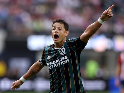 Javier 'Chicharito' Hernández durante un partido con el LA Galaxy, en 2022, en California.