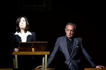 Jose Luis Gomez e Ines Fernandez-Ordoñez, Academicos.