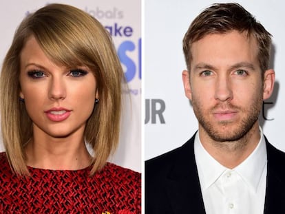 La cantante Taylor Swift y el 'dj' Calvin Harris.