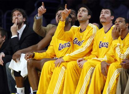 El jugador de los Lakers, durante un encuentro de su equipo