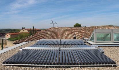 Techo solar térmico.