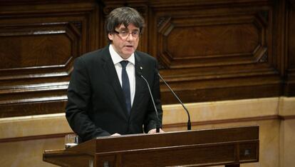 Puigdemont, al Parlament el 10 d'octubre.