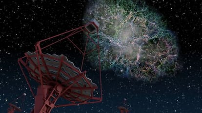 Ilustración de uno de los telescopios del CTA