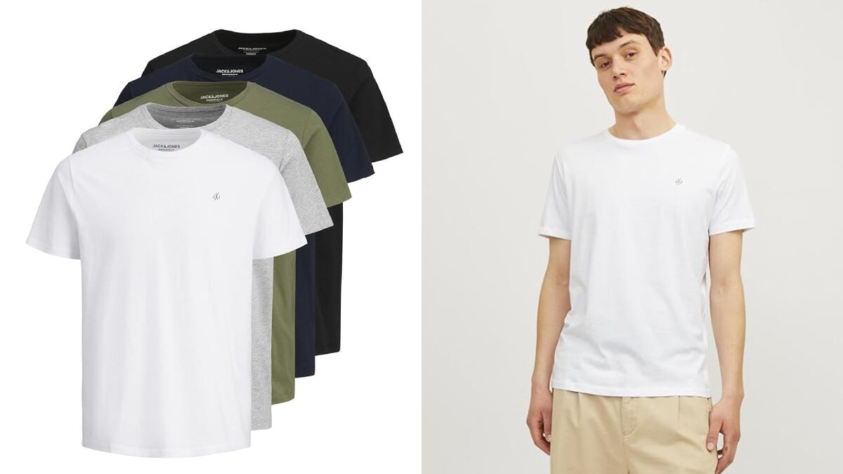 Lote de cinco camisetas de manga corta, Jack & Jones.