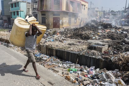 A man walks through the streets of Port-au-Prince, Haiti's capital, plagued by criminal gangs.