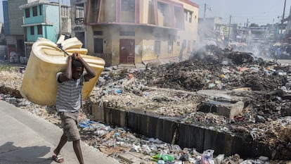 A man walks through the streets of Port-au-Prince, Haiti's capital, plagued by criminal gangs.