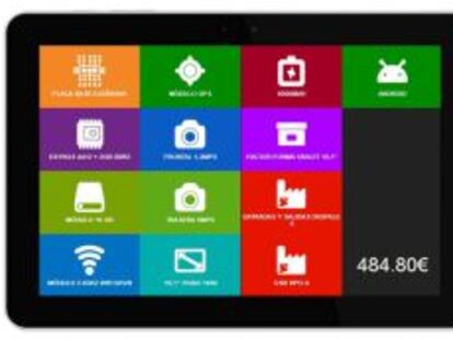 La tableta de ImasD es totalmente configurable.
