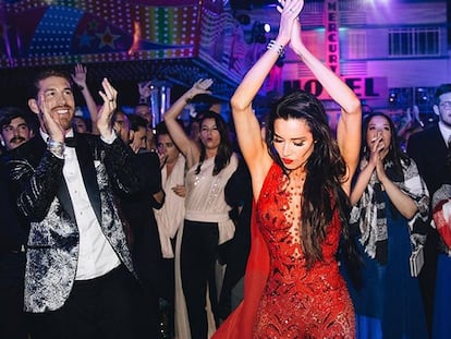 Todo al rojo: Pilar Rubio muestra su segundo traje de boda