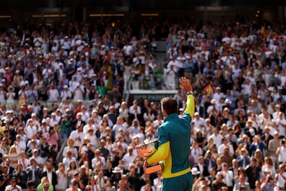 Nadal, tras conquistar el torneo en 2022.