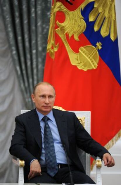 Russian President Vladimir Putin in the Kremlin.