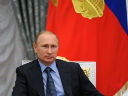 Russian President Vladimir Putin in the Kremlin.