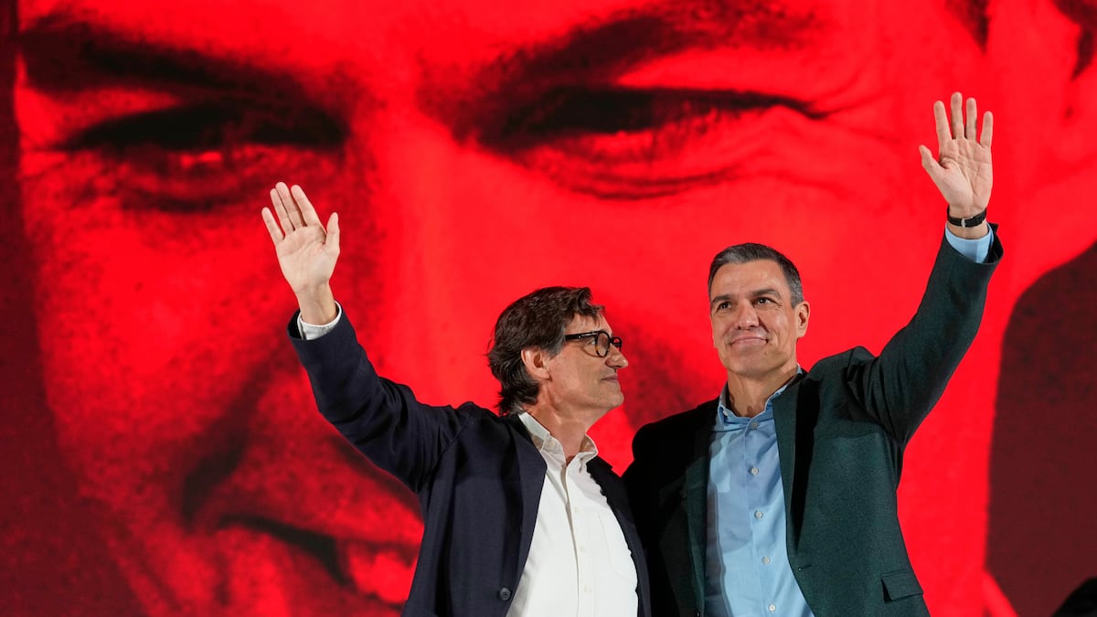 Salvador Illa y el temporal