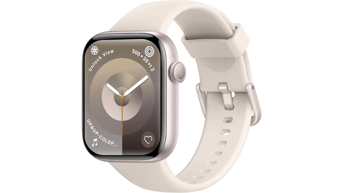 Este reloj inteligente cuenta con un sensor que mide el ritmo cardiaco.