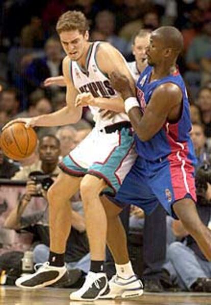 Pau Gasol, en el choque contra el Detroit Pistons.