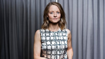 Jodie Foster, retratada em Madri em 2016. Em vídeo, trailer do filme.