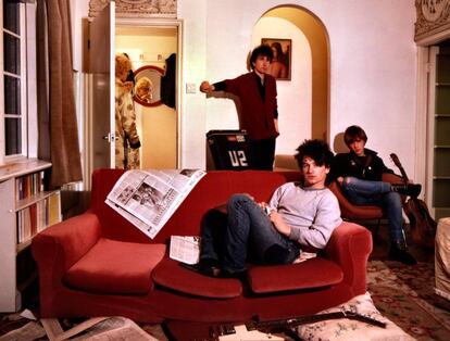 U2 at their rental home in London in 1979.