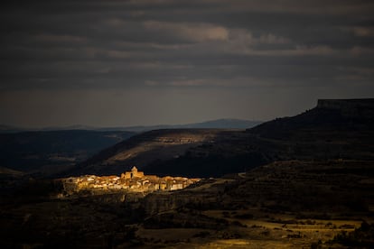 Zona del Maestrazgo, en la provincia aragonesa de Teruel, en la que está previsto el parque eólico. En la imagen, el municipio de Cantavieja.