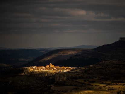 Zona del Maestrazgo, en la provincia aragonesa de Teruel, en la que está previsto el parque eólico. En la imagen, el municipio de Cantavieja.