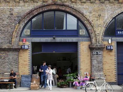 Mercado de Maltby Street, junto a Bermondesy St, en Londres.