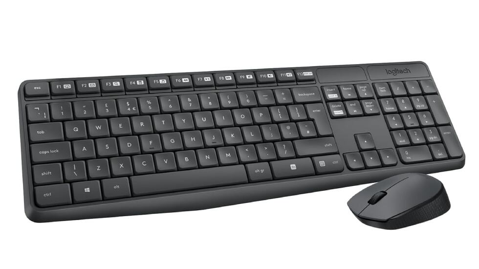 Combo de teclado y ratón inalámbricos Logitech MK235.