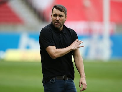 Eduardo Coudet, en el Estadio Beira Rio de Porto Alegre (Brasil) el pasado domingo en el partido entre el Internacional de Porto Alegre y Coritiba.