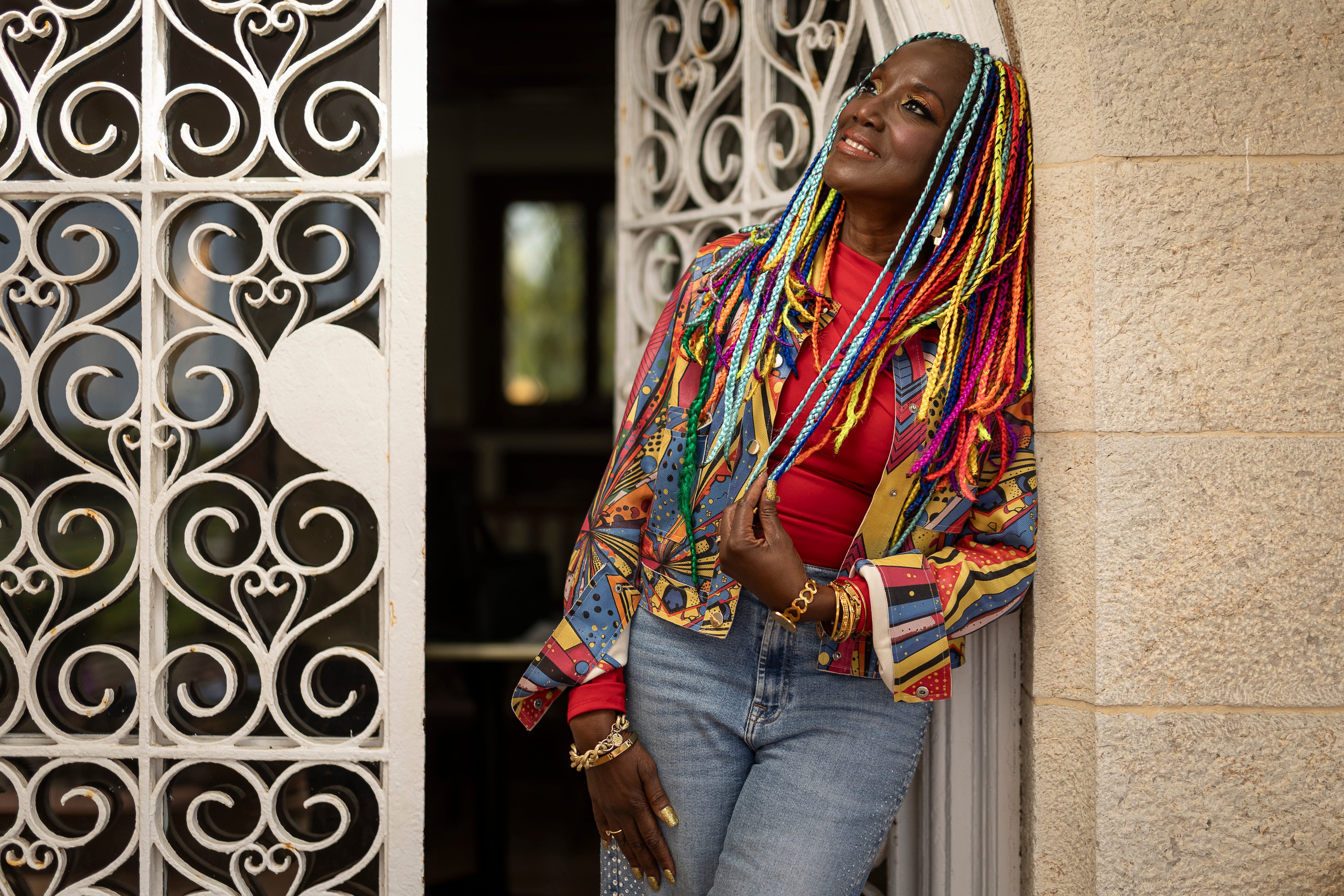 Lucrecia, fotografiada en Sitges (Barcelona), municipio en el que reside con su familia.
