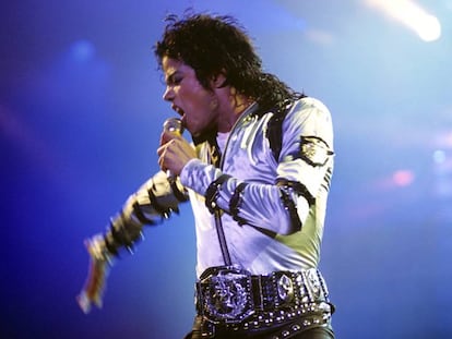 Michael Jackson, durante gira mundial en 1988. 