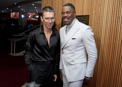 Raúl Domingo y Colman Domingo en una gala en Nueva York en abril de 2024.