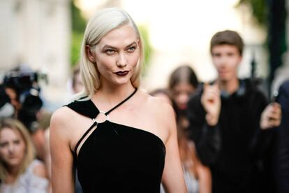 La modelo Karlie Kloss el pasado 4 de julio en París.