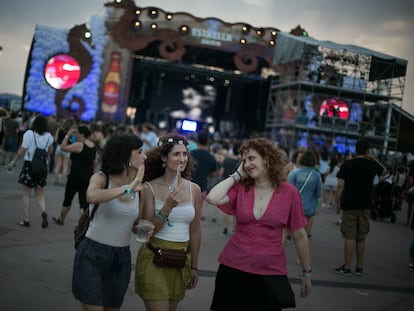 Ambiente en el Parc del Fòrum, en el festival Cruïlla de 2018.