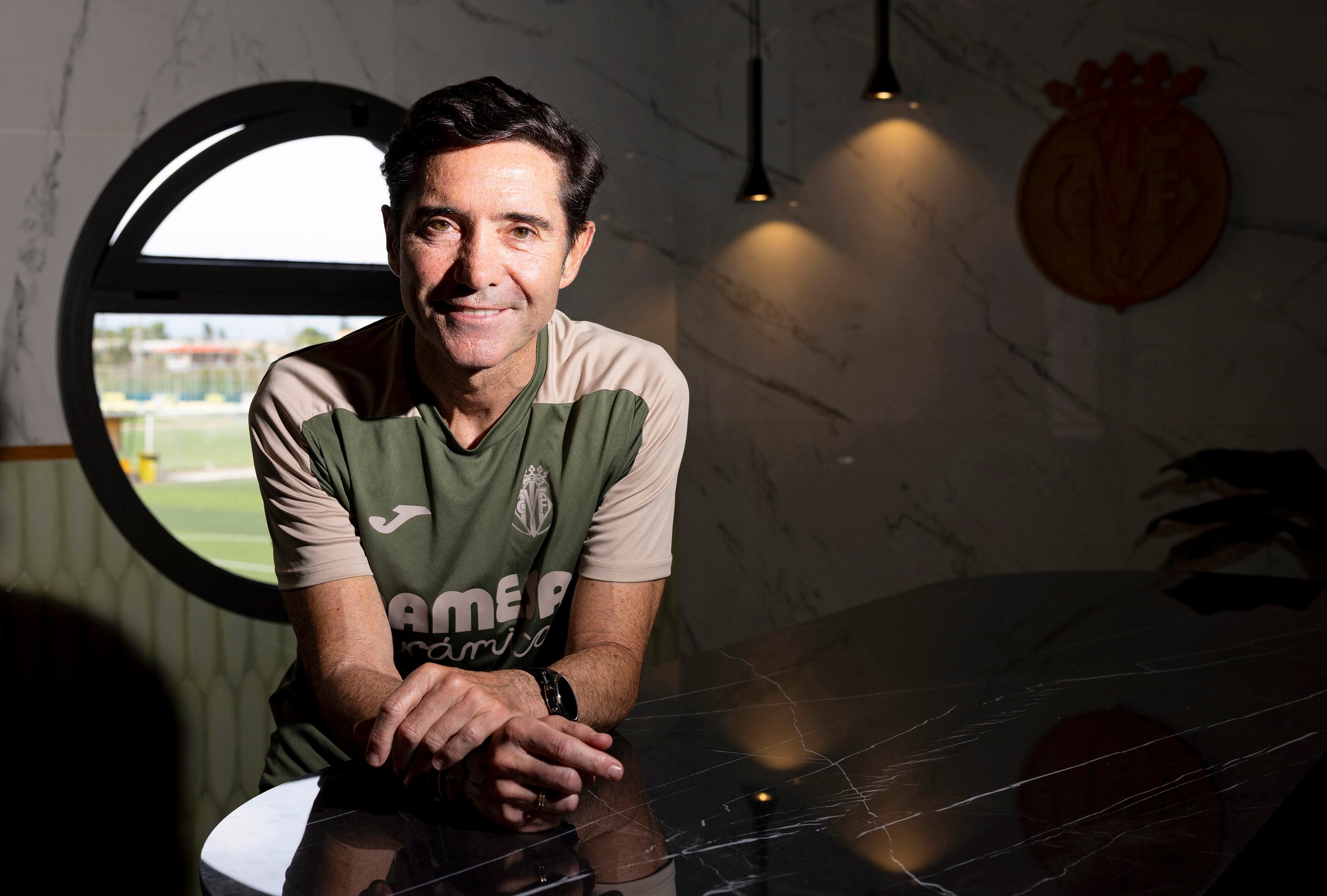 Marcelino García Toral, entrenador del Villarreal, durante la entrevista, el martes pasado en la ciudad deportiva del Villarreal.
