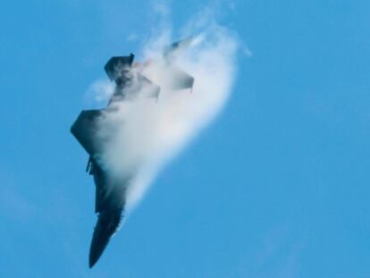 Un avión F15SG de la Fuerza Aérea de Singapur.