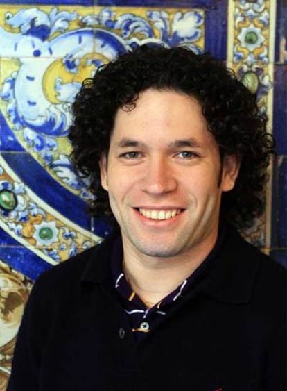 Gustavo Dudamel, ayer en Sevilla.