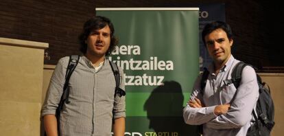 Daniel Perell&oacute; y Javier Ruiz, fundadores de SchoolMars. 
 
 