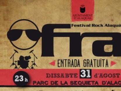 Cartel de 2013 del festival FRA de Alaquàs.