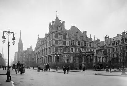 La mansión de Cornelius Vanderbilt II fotografiada en 1901.