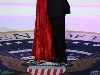 Barack y Michelle Obama durante el baile del Commender in Chief.