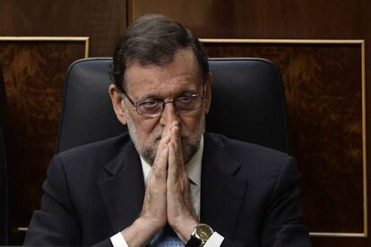 Mariano Rajoy en el Congreso de los diputados el pasado 19 de julio.
