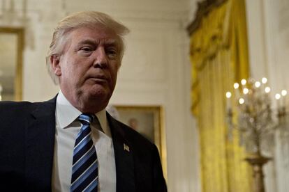 El presidente de EE UU, Donald Trump, el 22 de enero de 2017.