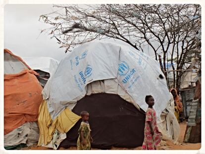Campamento de refugiados en Mogadishu. © AI