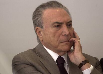 El presidente brasileño Michel Temer en Brasilia el pasado septiembre