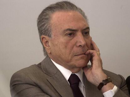 El presidente brasile&ntilde;o Michel Temer en Brasilia el pasado septiembre