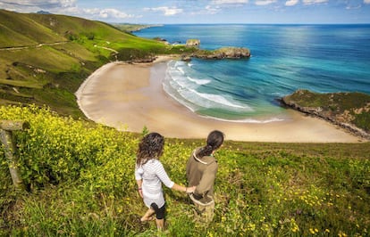 Playa de Torimbia, en Llanes (Asturias).