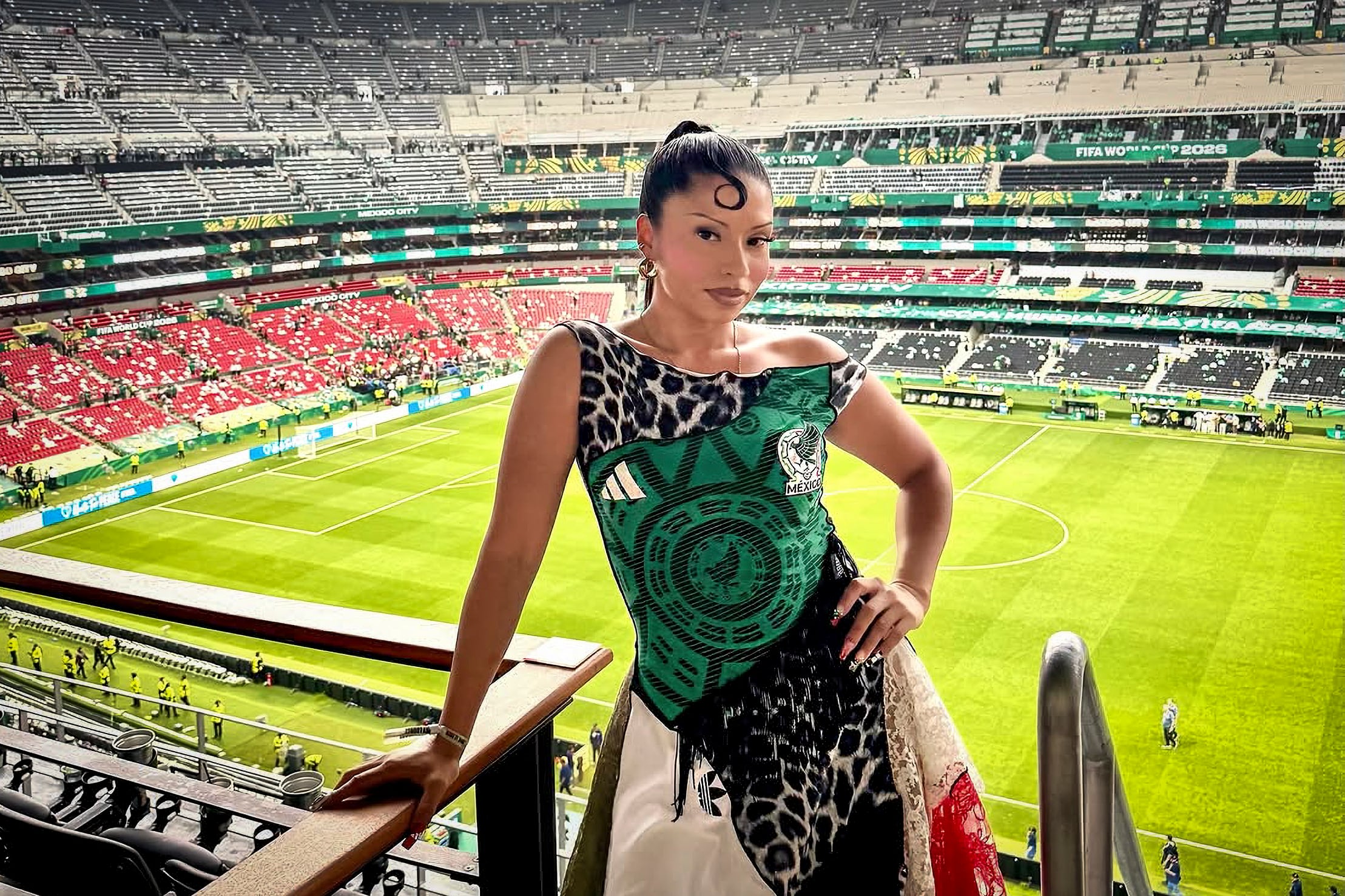 Brenda La Latina en el Estadio Ciudad de México, el 11 de junio.