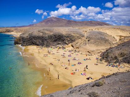Playas de Papagayo, al sur de Lanzarote (Canarias).