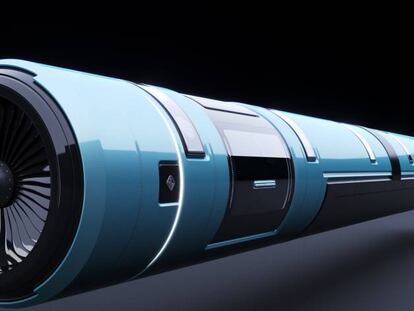 Prototipo de tren Hyperloop.